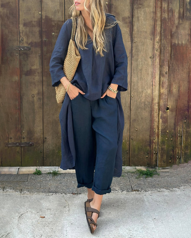 Long Sleeve Casual Pants and Top for Women