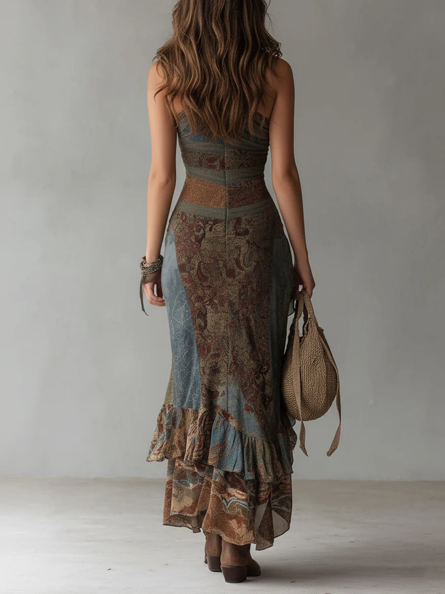Asymmetrical One-Shoulder Maxi Dress for Women