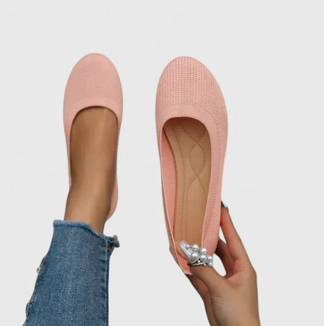 Flat Shoes with Round Toe and Slip-On Design for Women | Ideal for Everyday Use