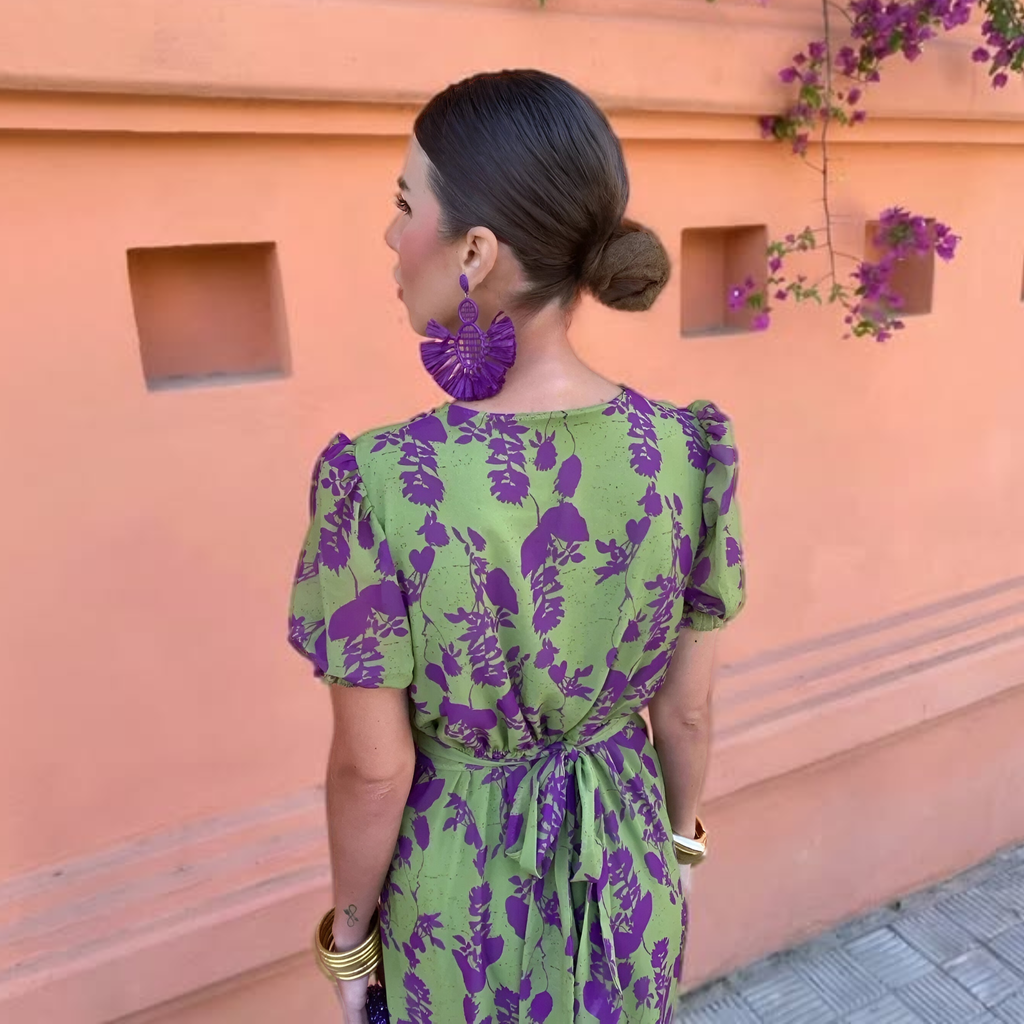 Elegant Printed Long Dress for Women