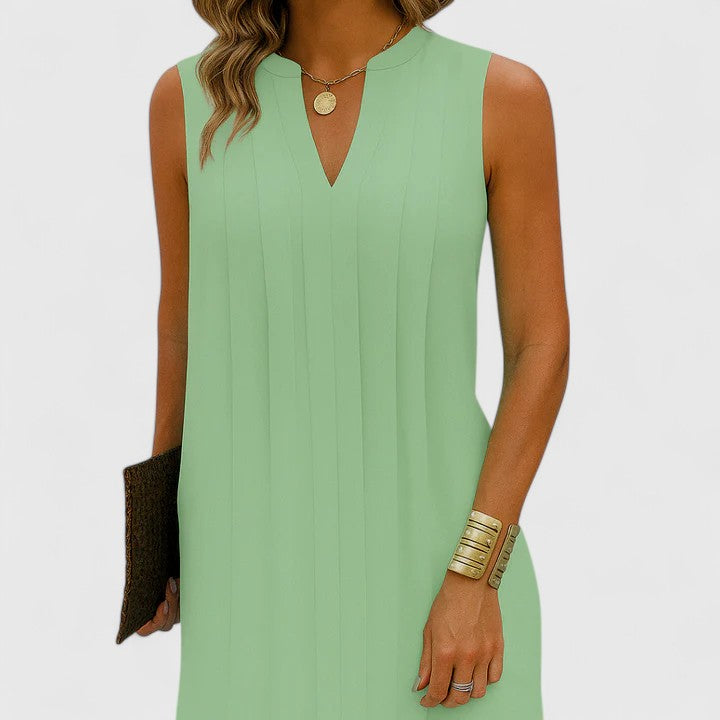 Sleeveless A-line Summer Dress for Women