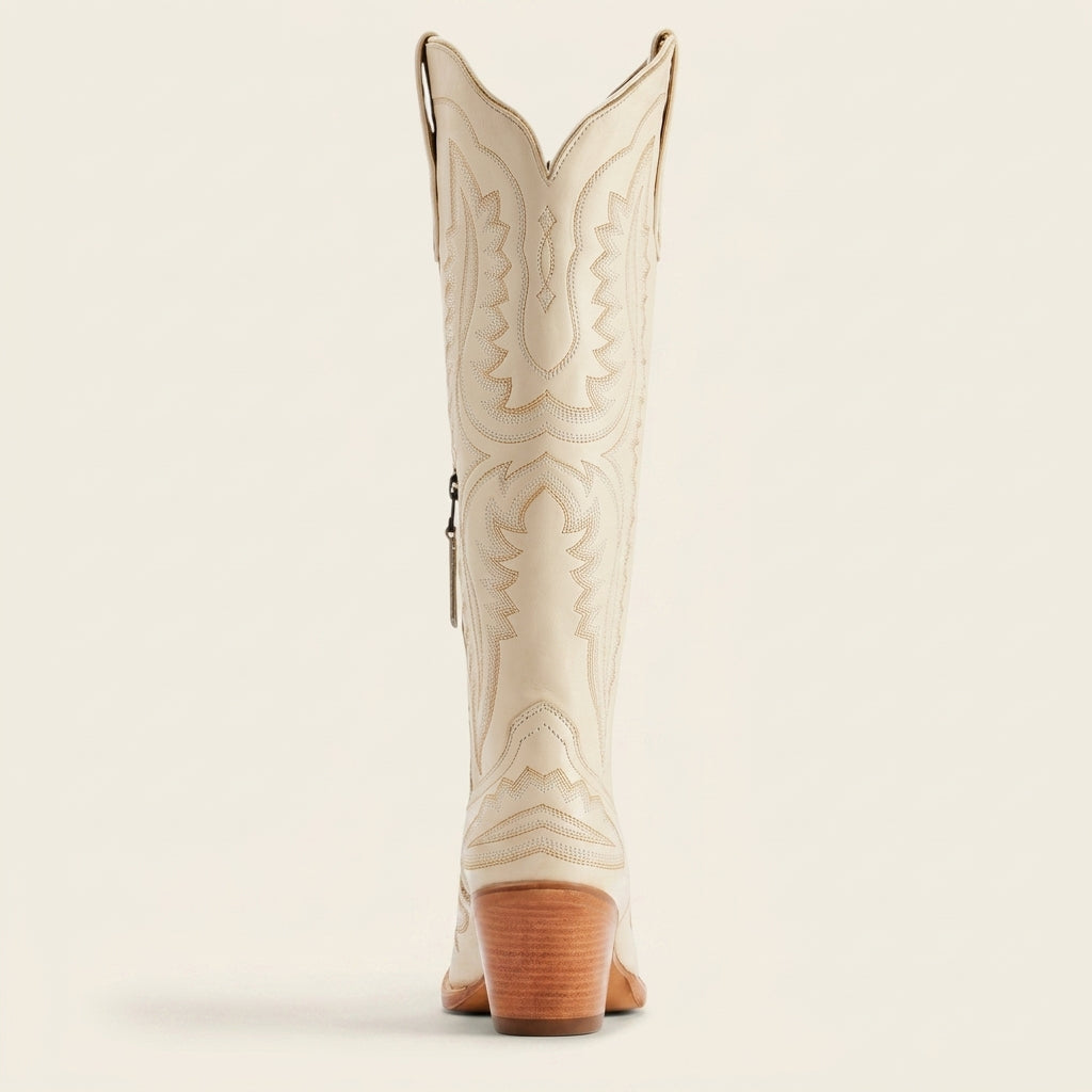 High Cowboy Boots with Thick Heels for Women | Ideal for Everyday Wear