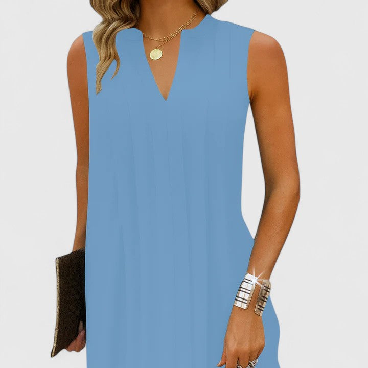 Sleeveless A-line Summer Dress for Women