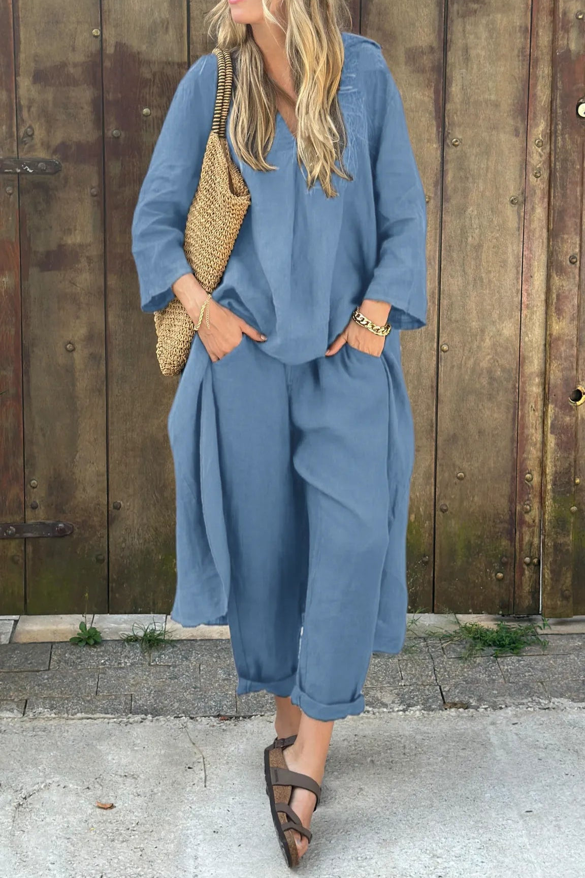 Long Sleeve Casual Pants and Top for Women