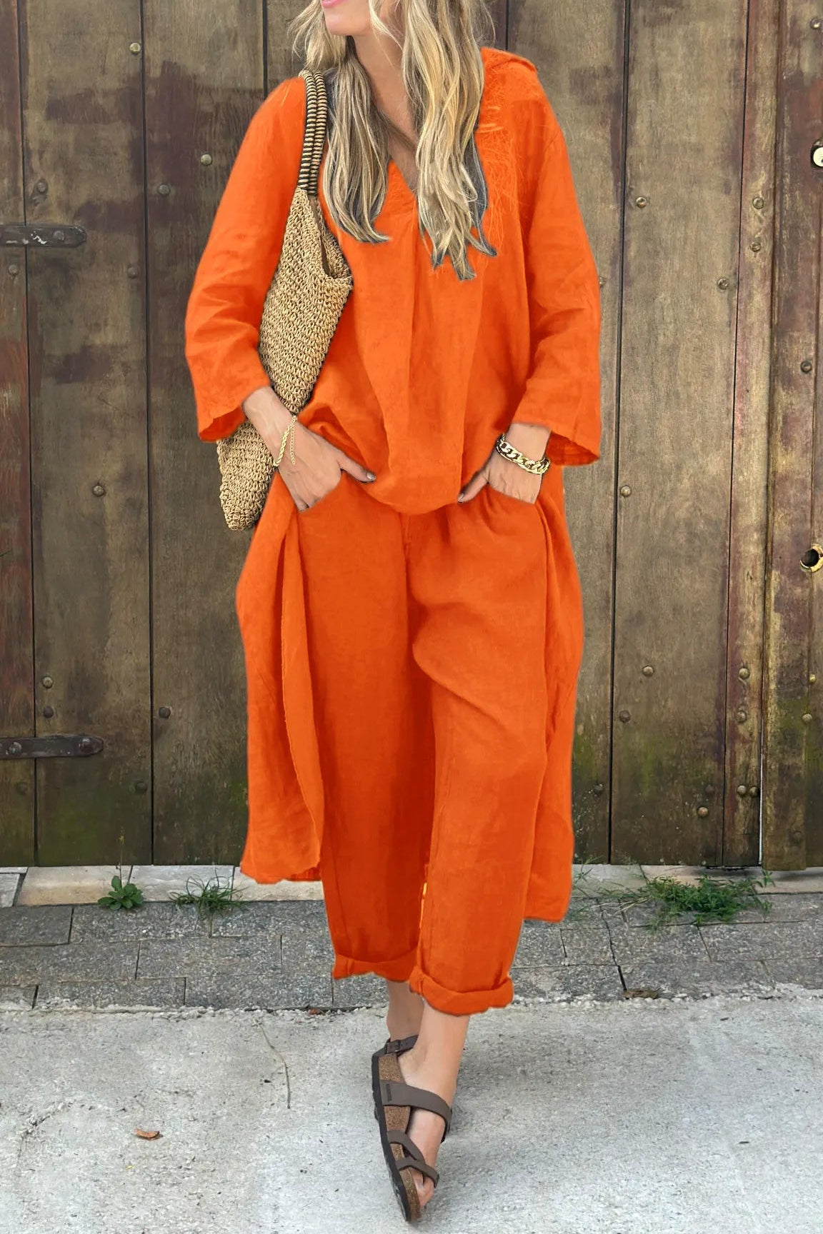 Long Sleeve Casual Pants and Top for Women