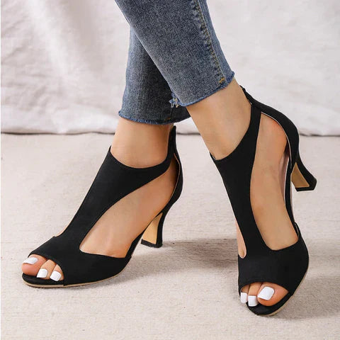 Women's Sandals with Back Strap and Heel | Ideal for Summer