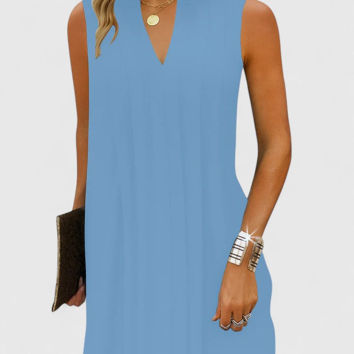 Sleeveless A-line Summer Dress for Women
