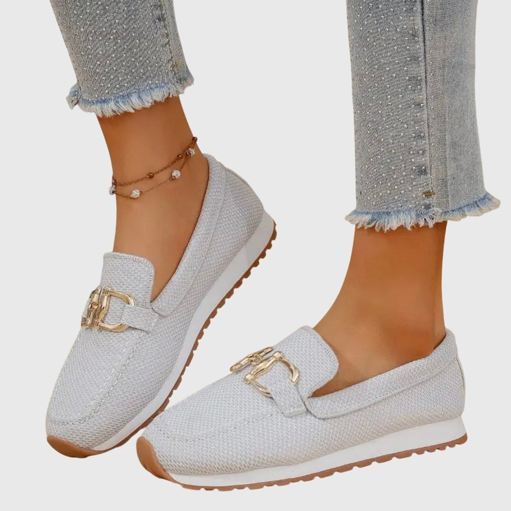 Sporty Loafers with Metallic Detail for Women
