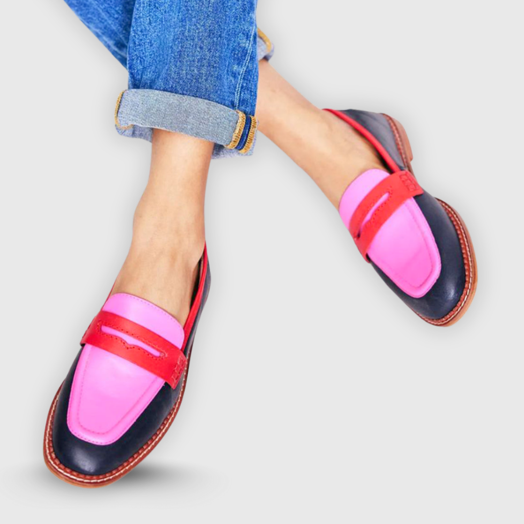 Synthetic Leather Moccasins with Flexible Sole for Women | Ideal for Everyday Use
