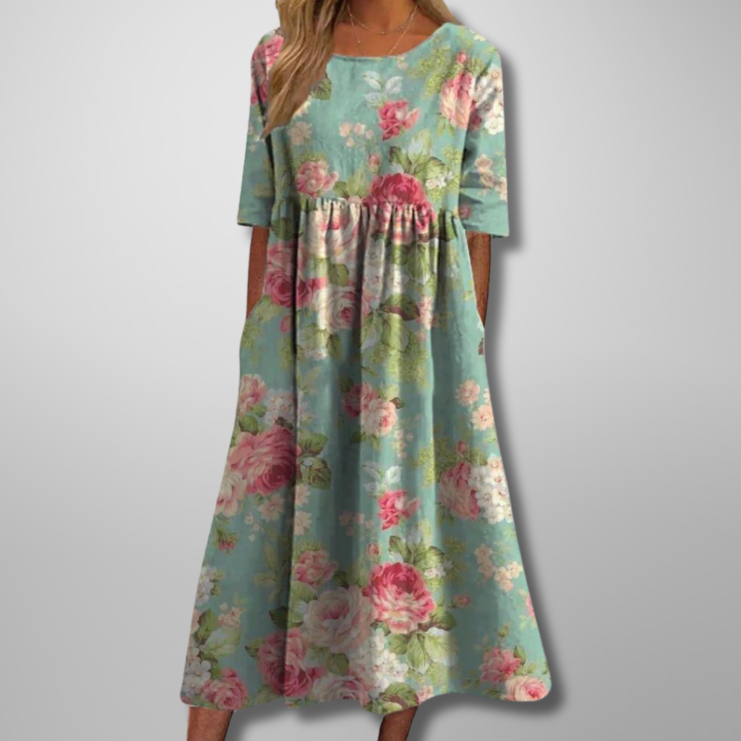 Printed Midi Dress for Women