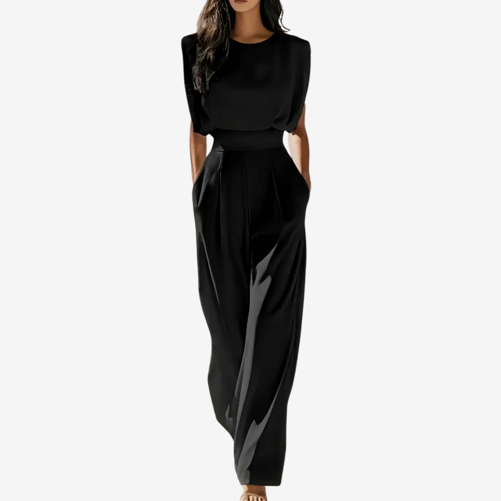 Sleeveless Jumpsuit with Waist for Women