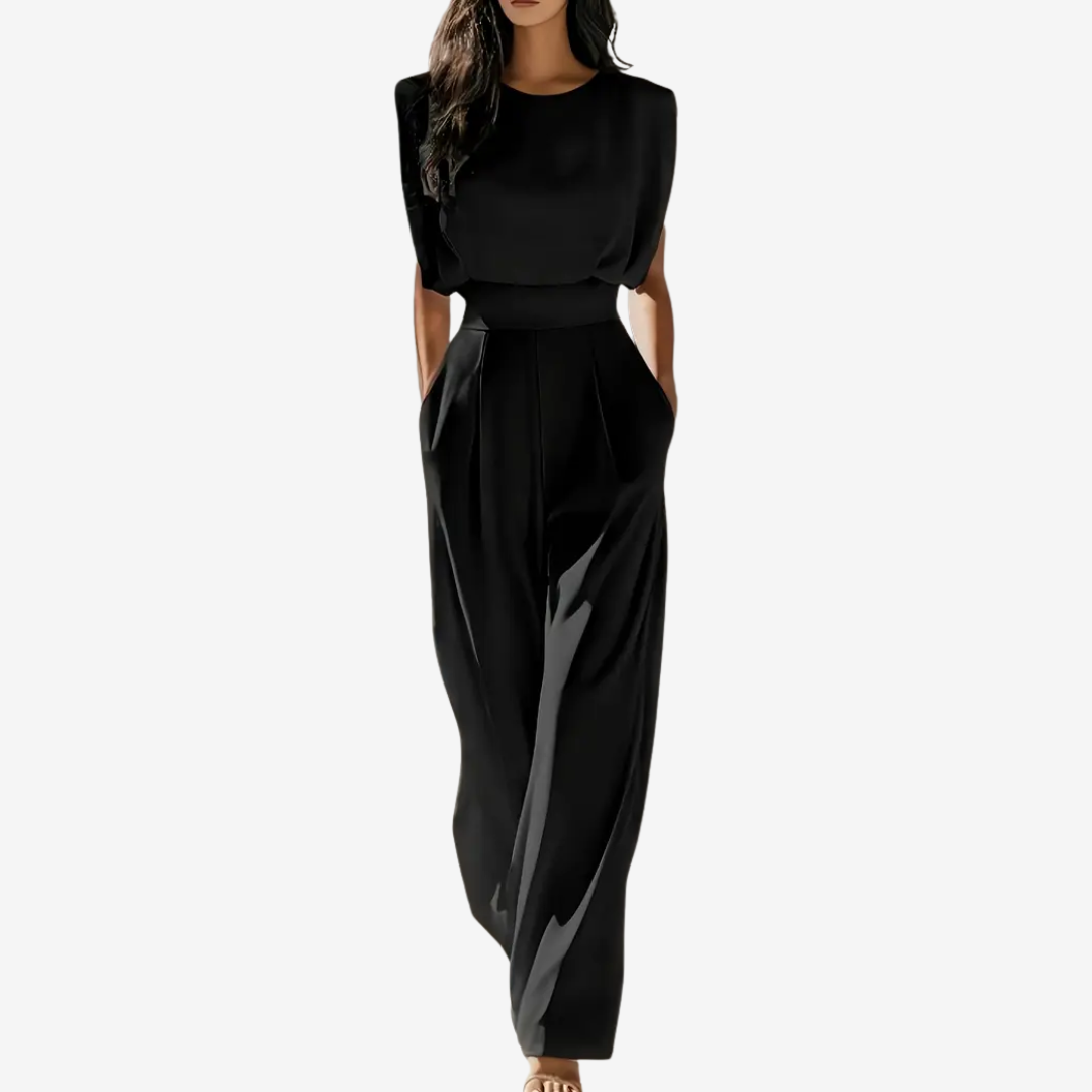 Sleeveless Jumpsuit with Waist for Women