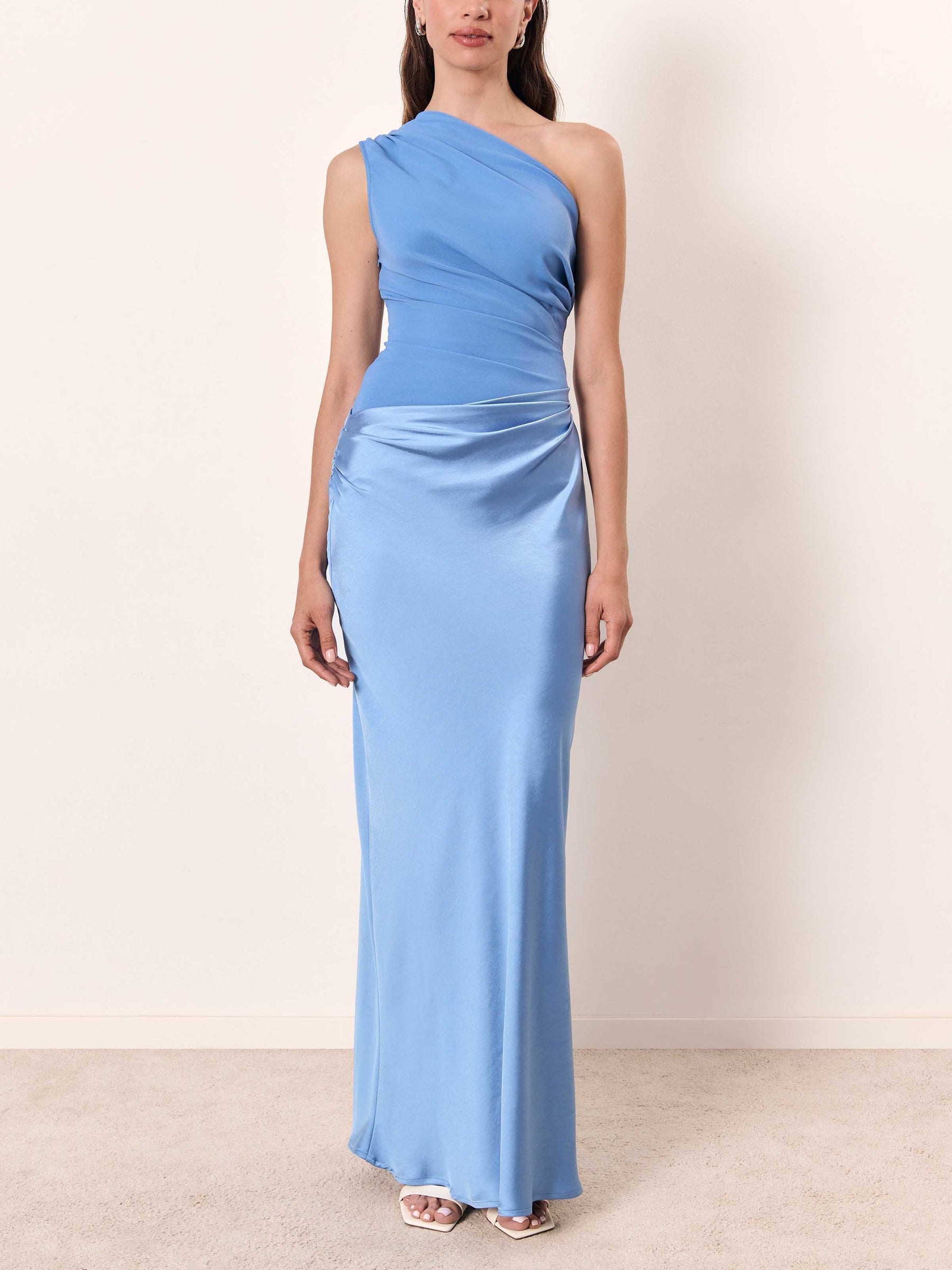 Women's Asymmetric Neckline Maxi Party Dress