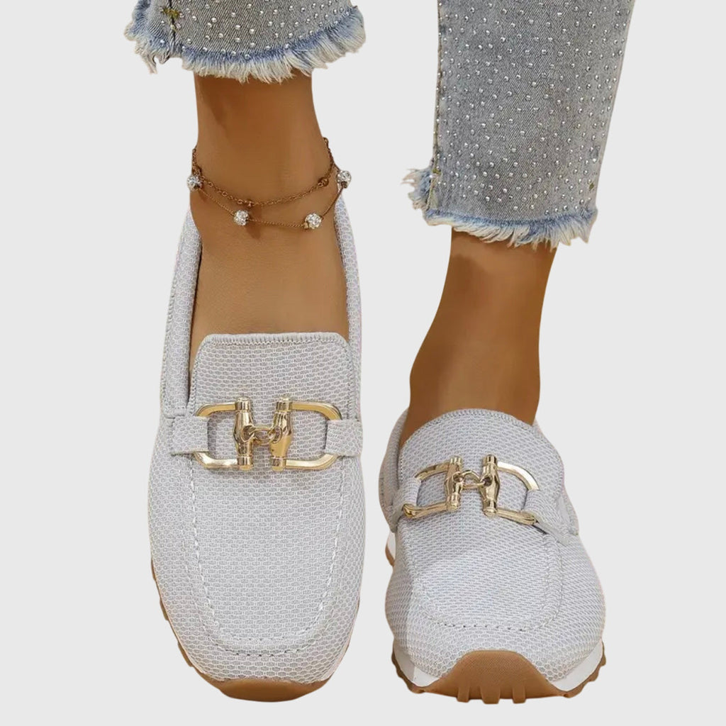 Sporty Loafers with Metallic Detail for Women