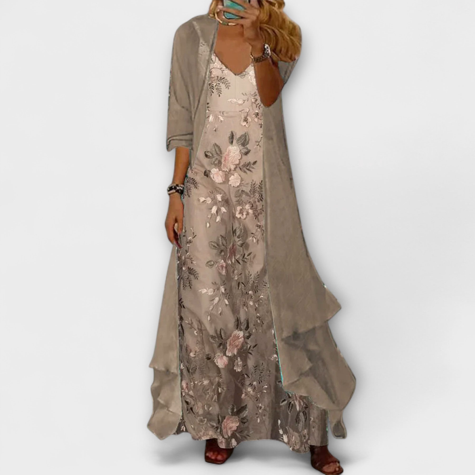Two-Piece Set with Maxi Dress for Women