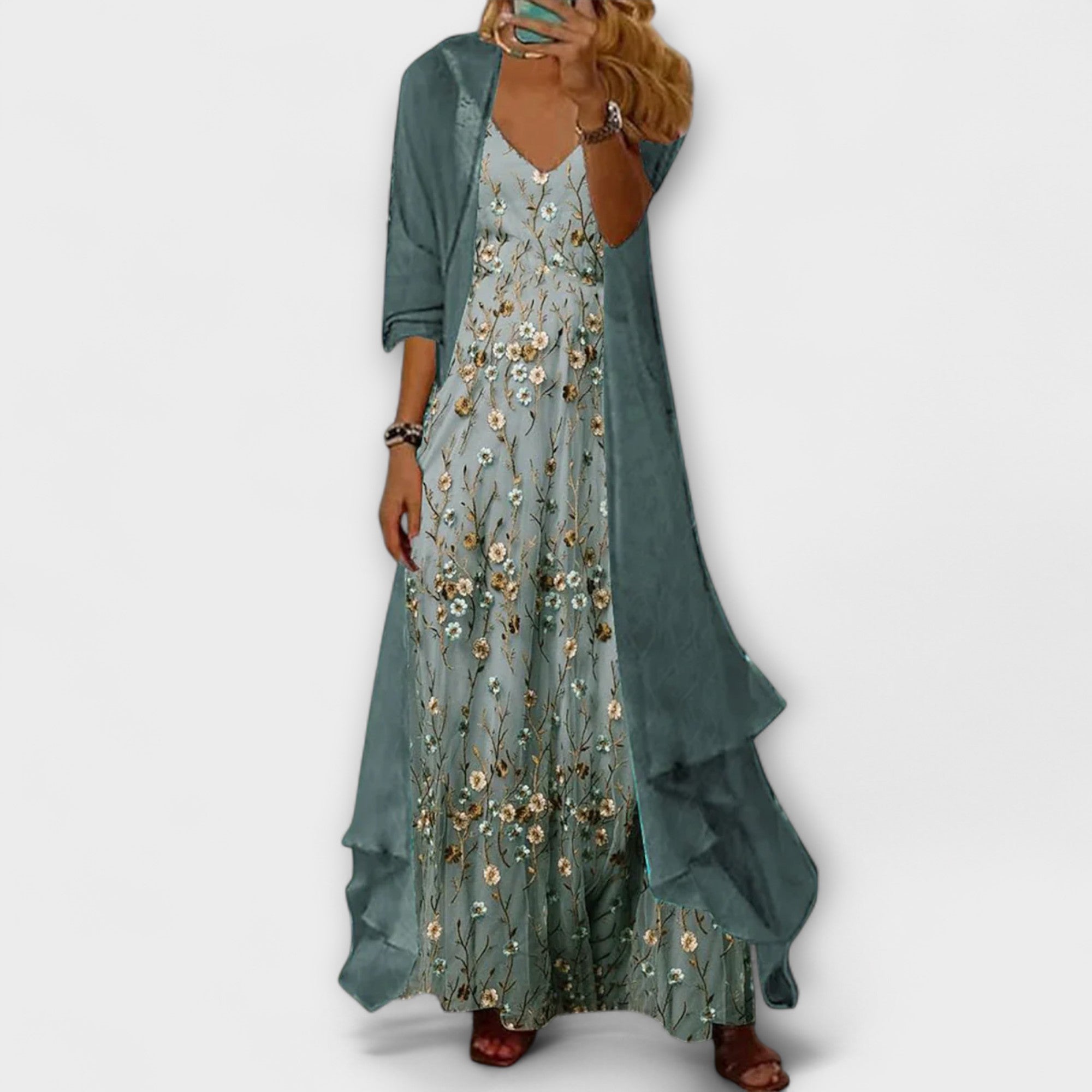 Two-Piece Set with Maxi Dress for Women