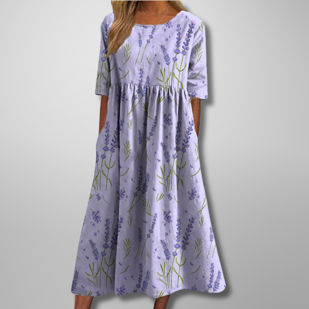 Printed Midi Dress for Women