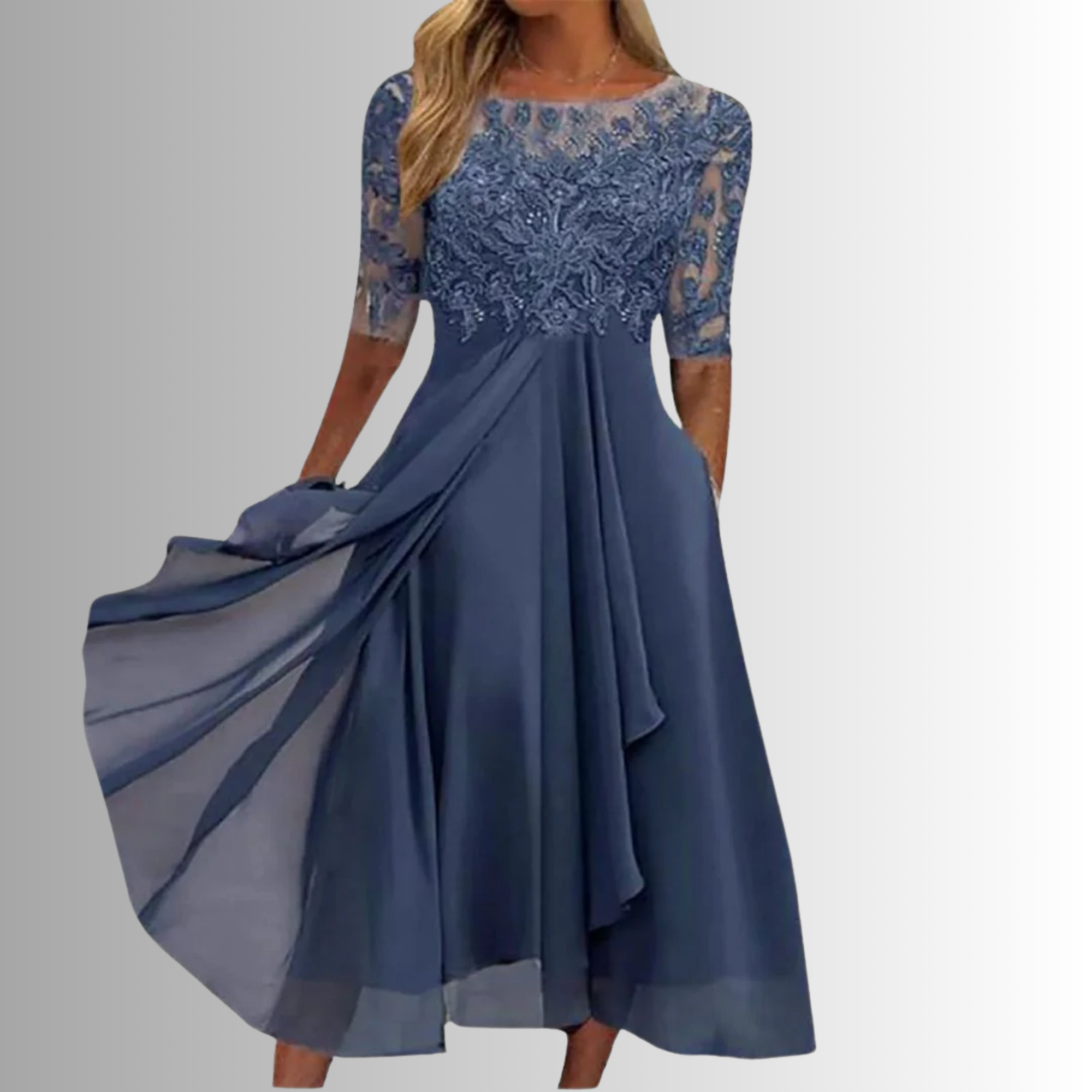 Long Lace Dress for Women