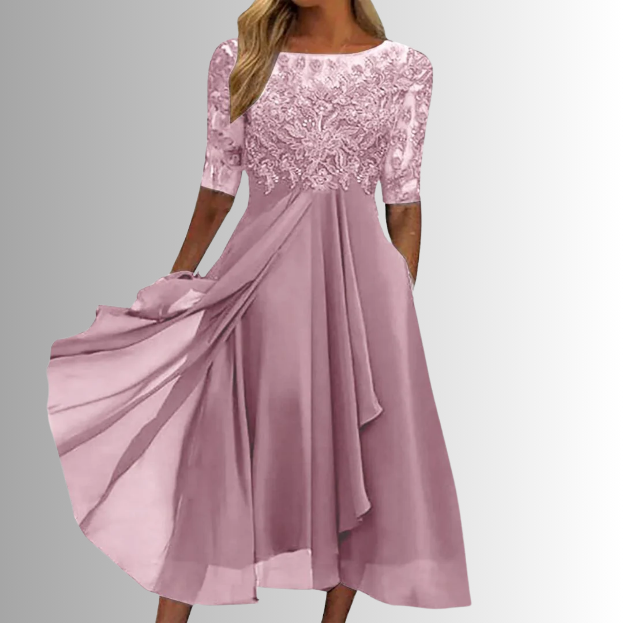 Long Lace Dress for Women