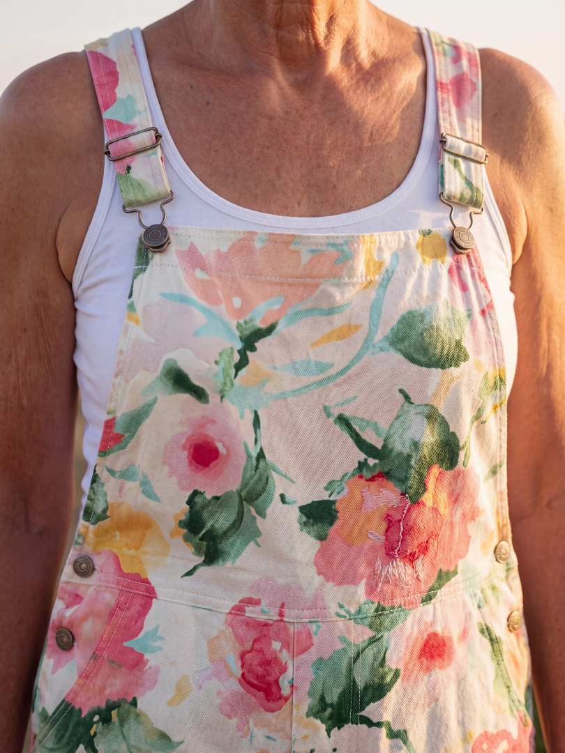 Floral Print Overalls for Women
