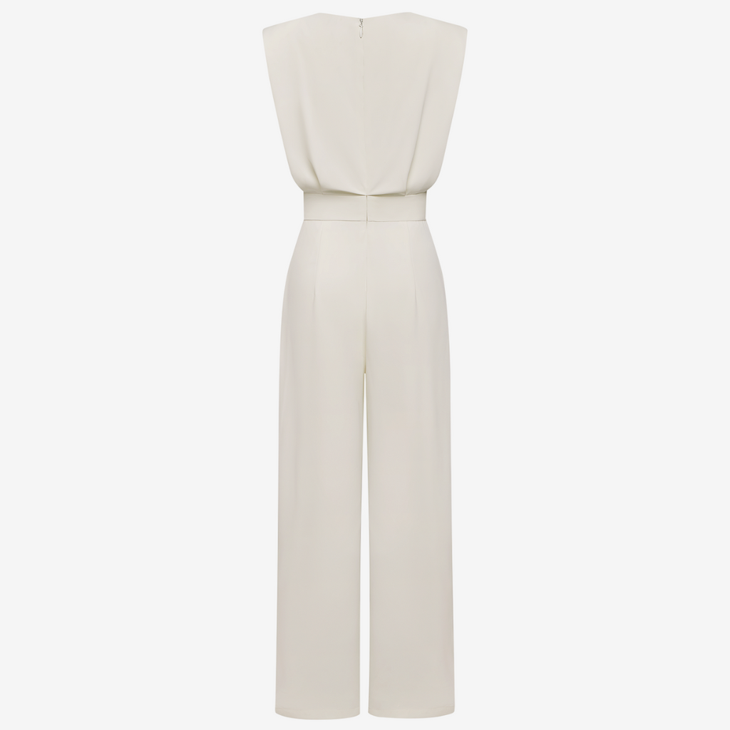 Sleeveless Jumpsuit with Waist for Women