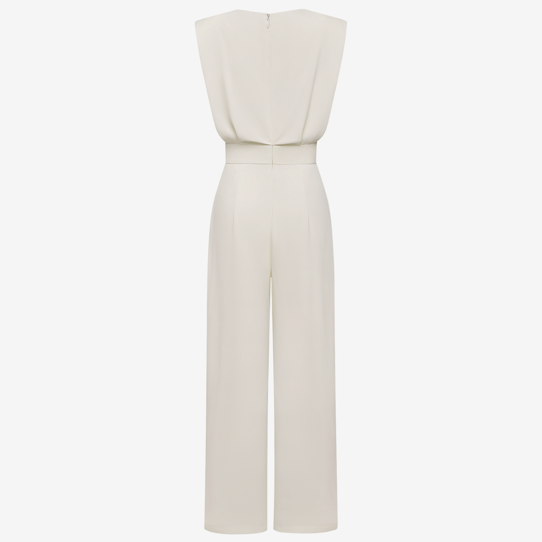 Sleeveless Jumpsuit with Waist for Women