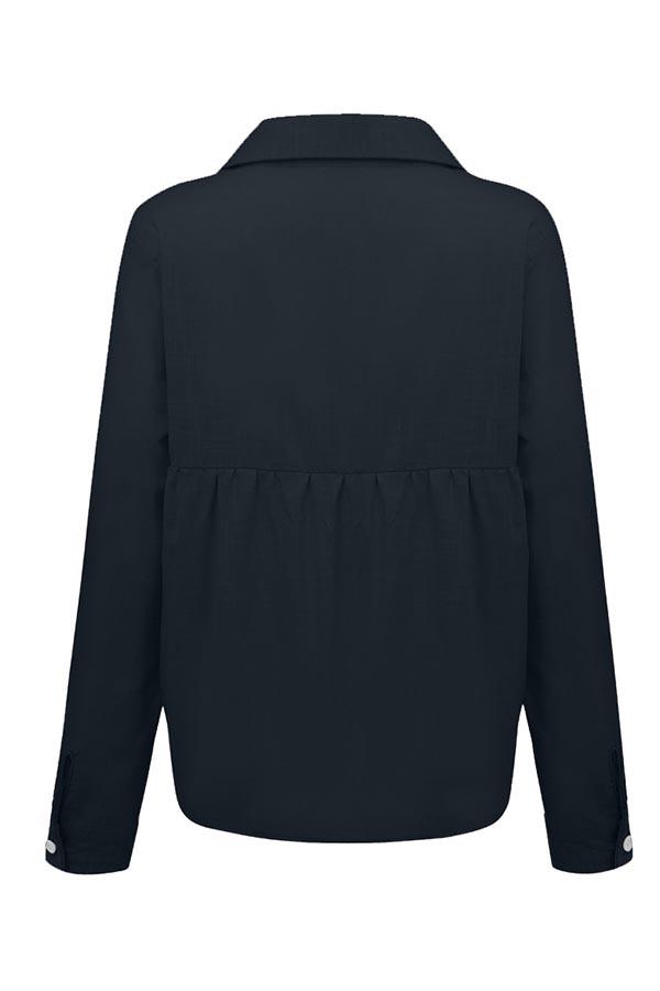 Casual Long Sleeve Linen Blend Shirt for Women