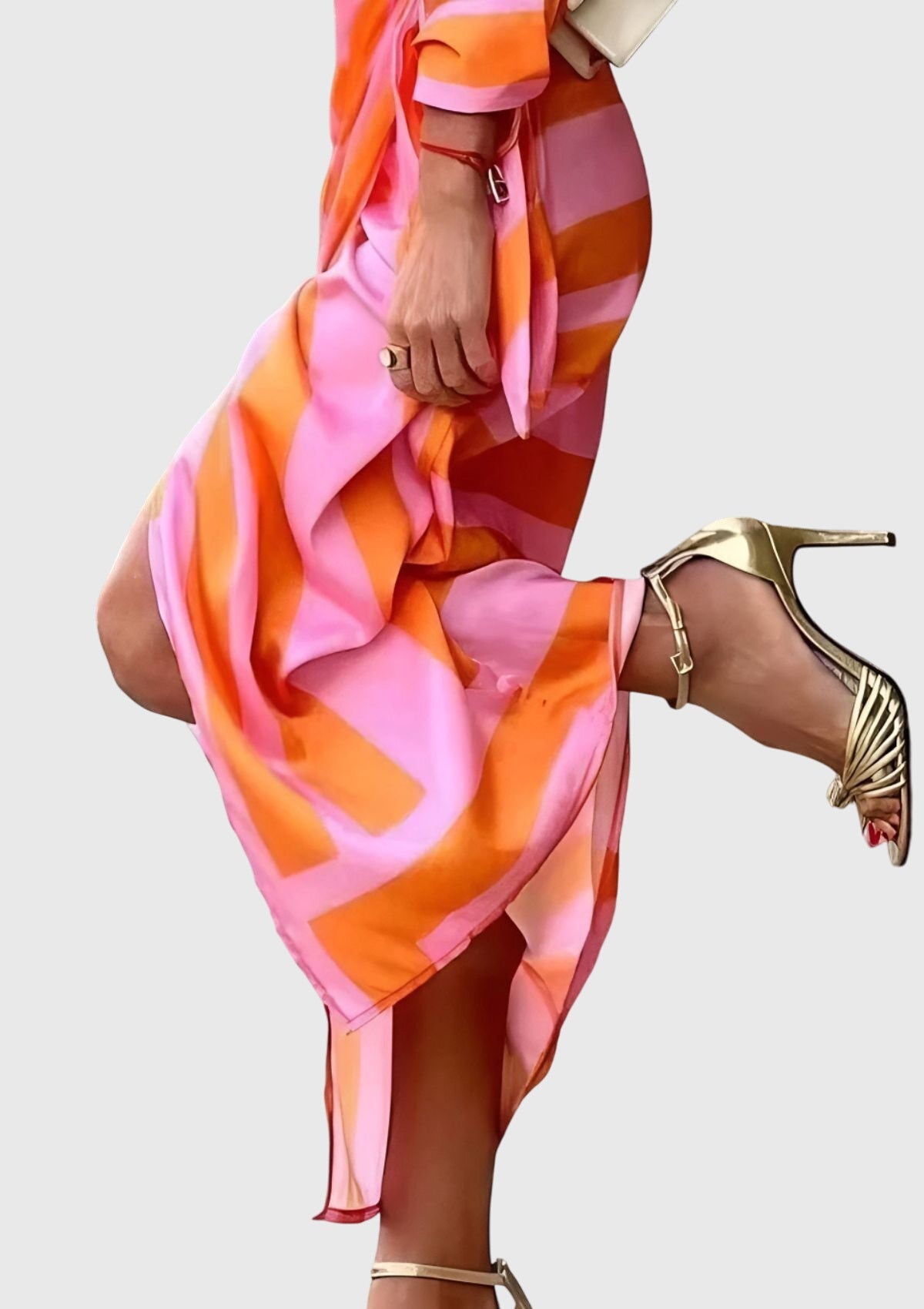 Long Striped Dress for Women