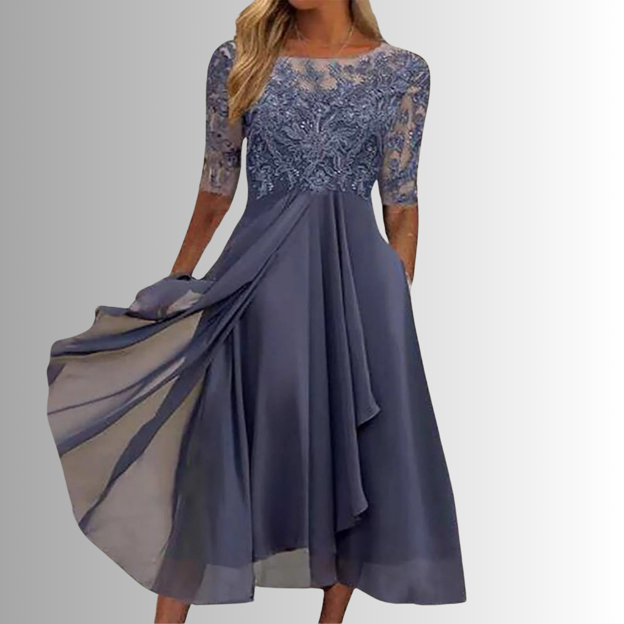 Long Lace Dress for Women