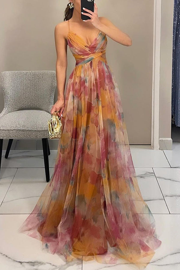 Long Floral Print Dress for Women