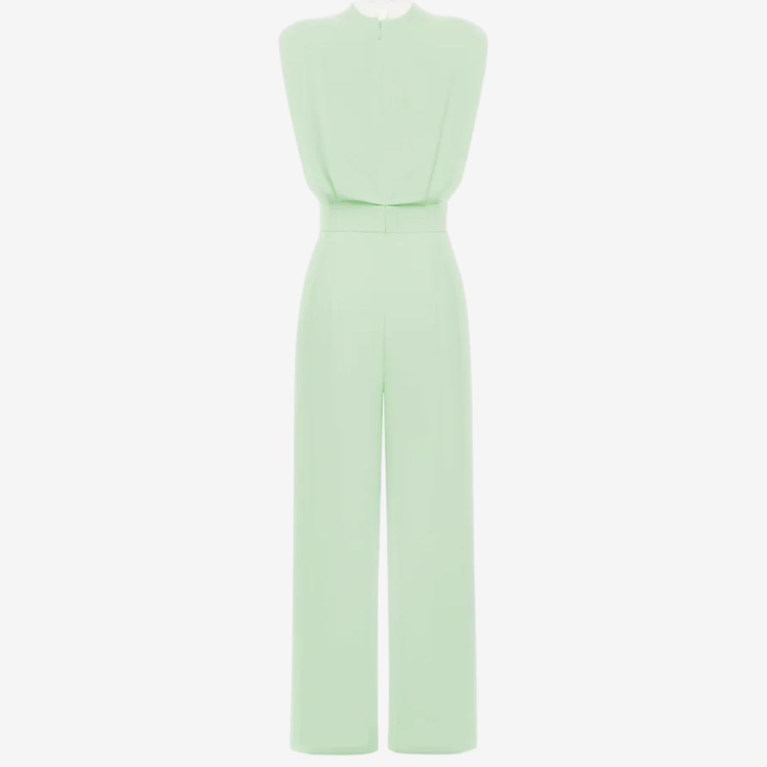 Sleeveless Jumpsuit with Waist for Women