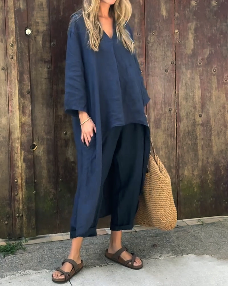 Long Sleeve Casual Pants and Top for Women