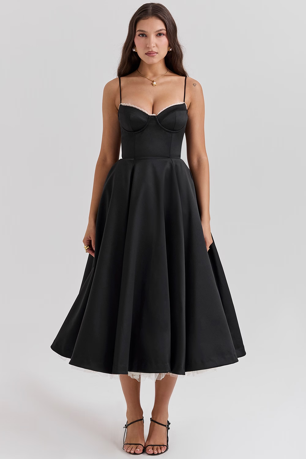 Midi Dress with Bodycon Effect for Women