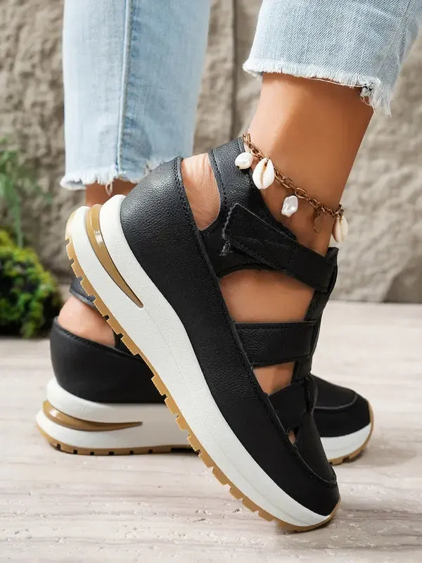 Platform Sandals with Velcro Closure for Women | Ideal for Everyday Use