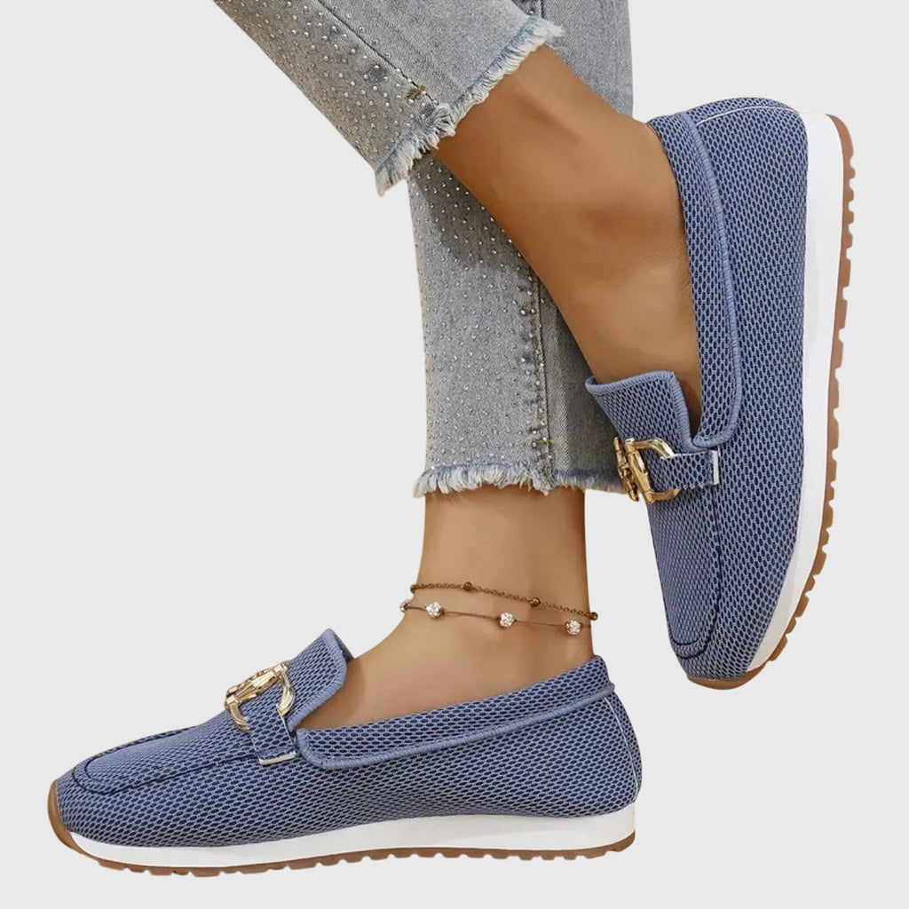 Sporty Loafers with Metallic Detail for Women