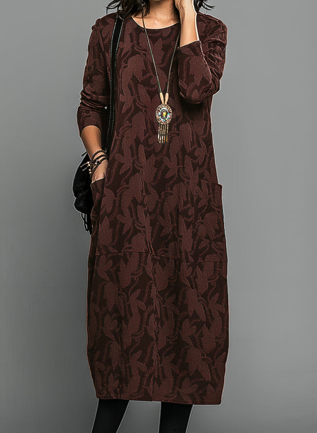 Midi Dress with Print for Women