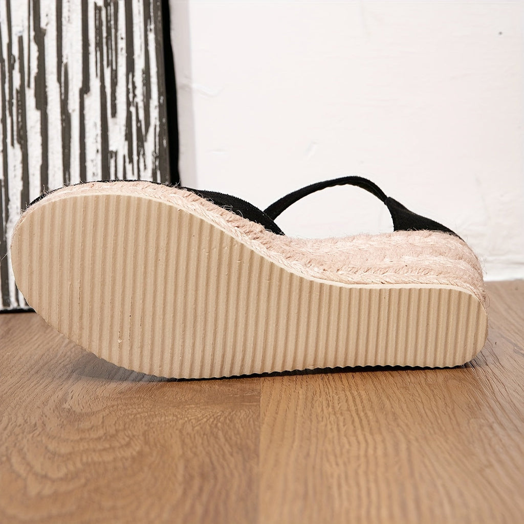 Closed wedge sandals for women with ankle strap and textured sole