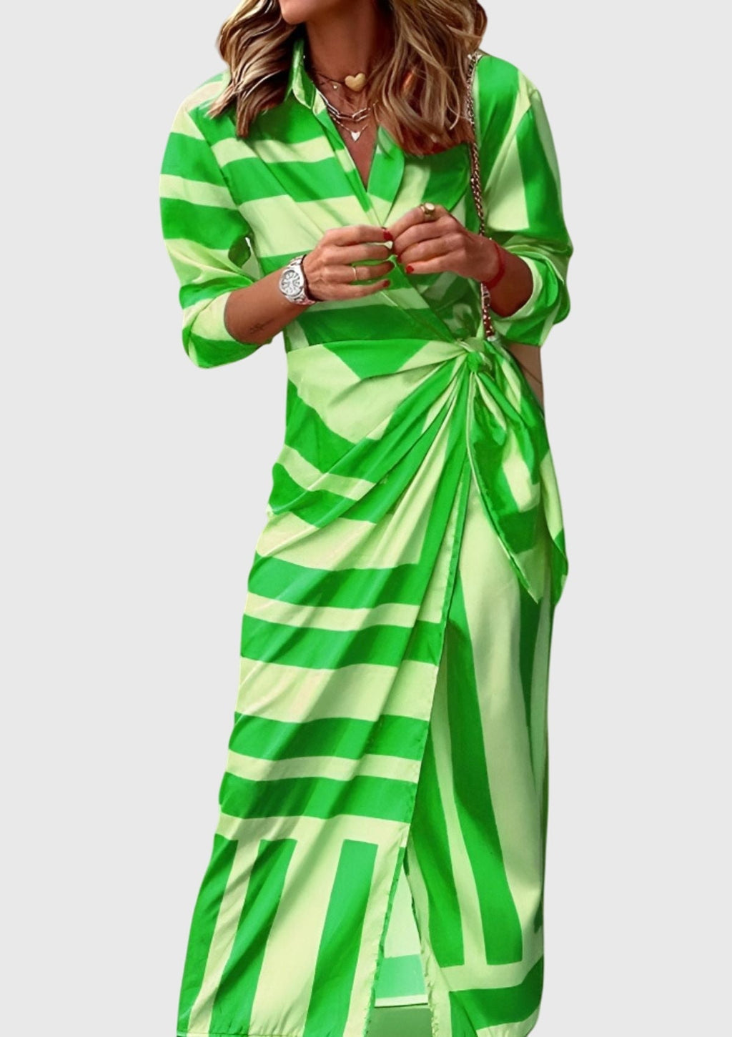 Long Striped Dress for Women