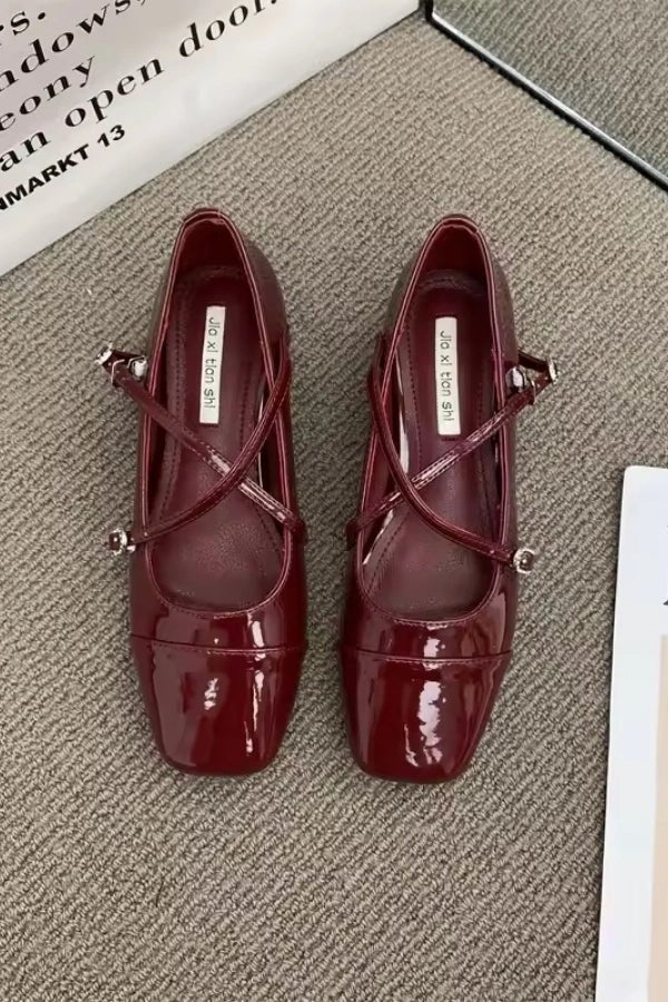 Rounded Ballet Shoes with Strap for Women | Ideal for Everyday Use