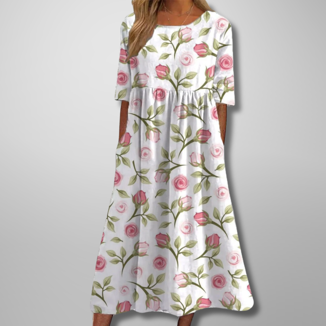 Printed Midi Dress for Women