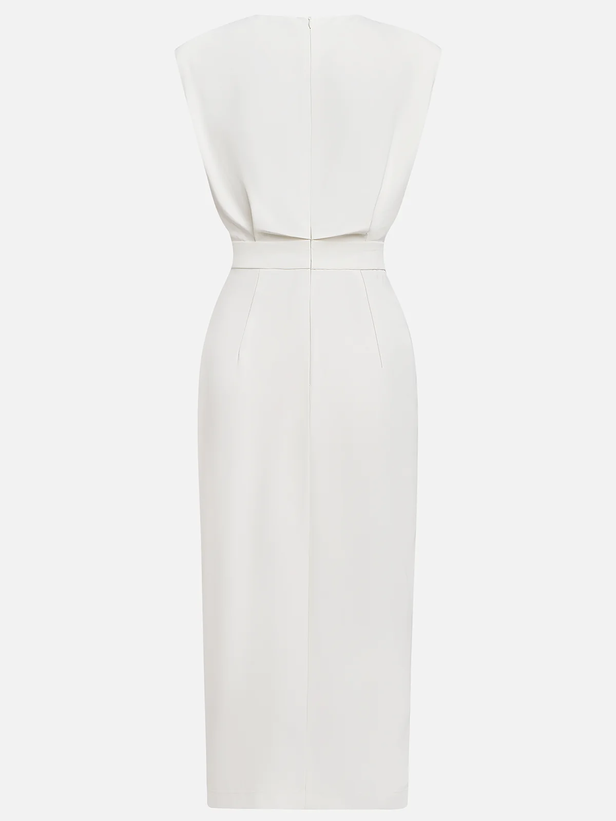 Midi Dress with Round Neck and Buttons for Women | Ideal for Summer