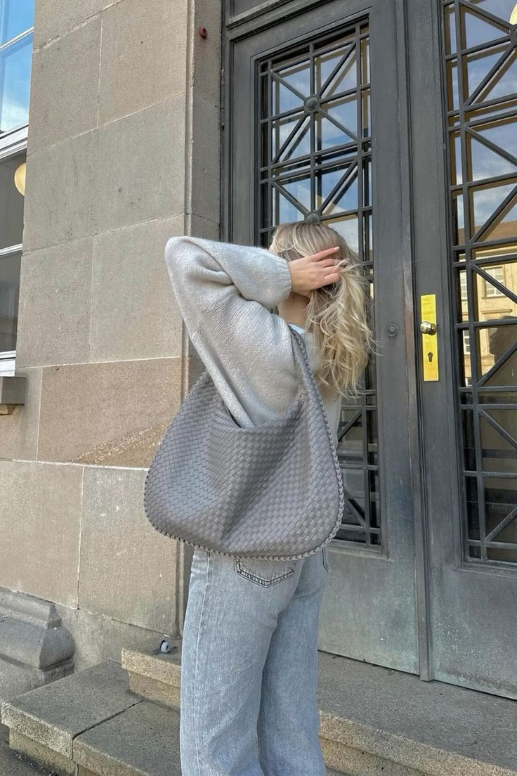 Medium Woven-Look Bag for Women