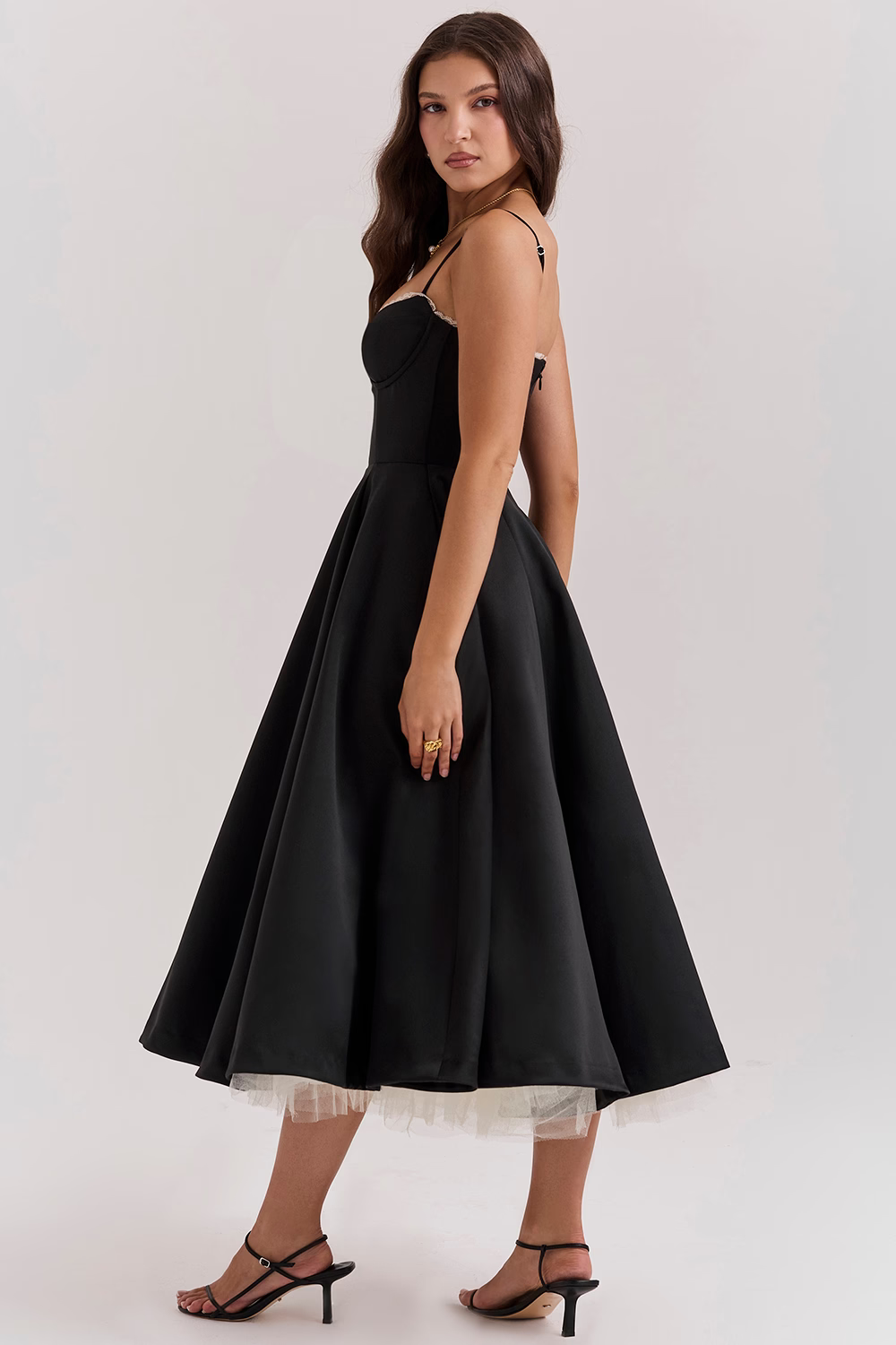 Midi Dress with Bodycon Effect for Women
