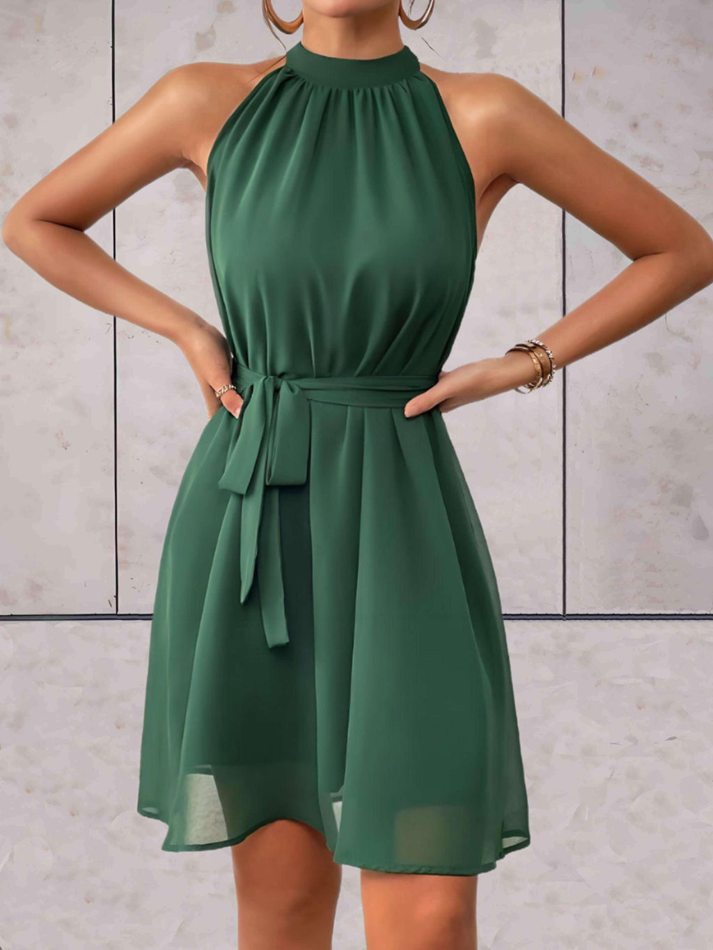 Elegant Halter Dress for Women