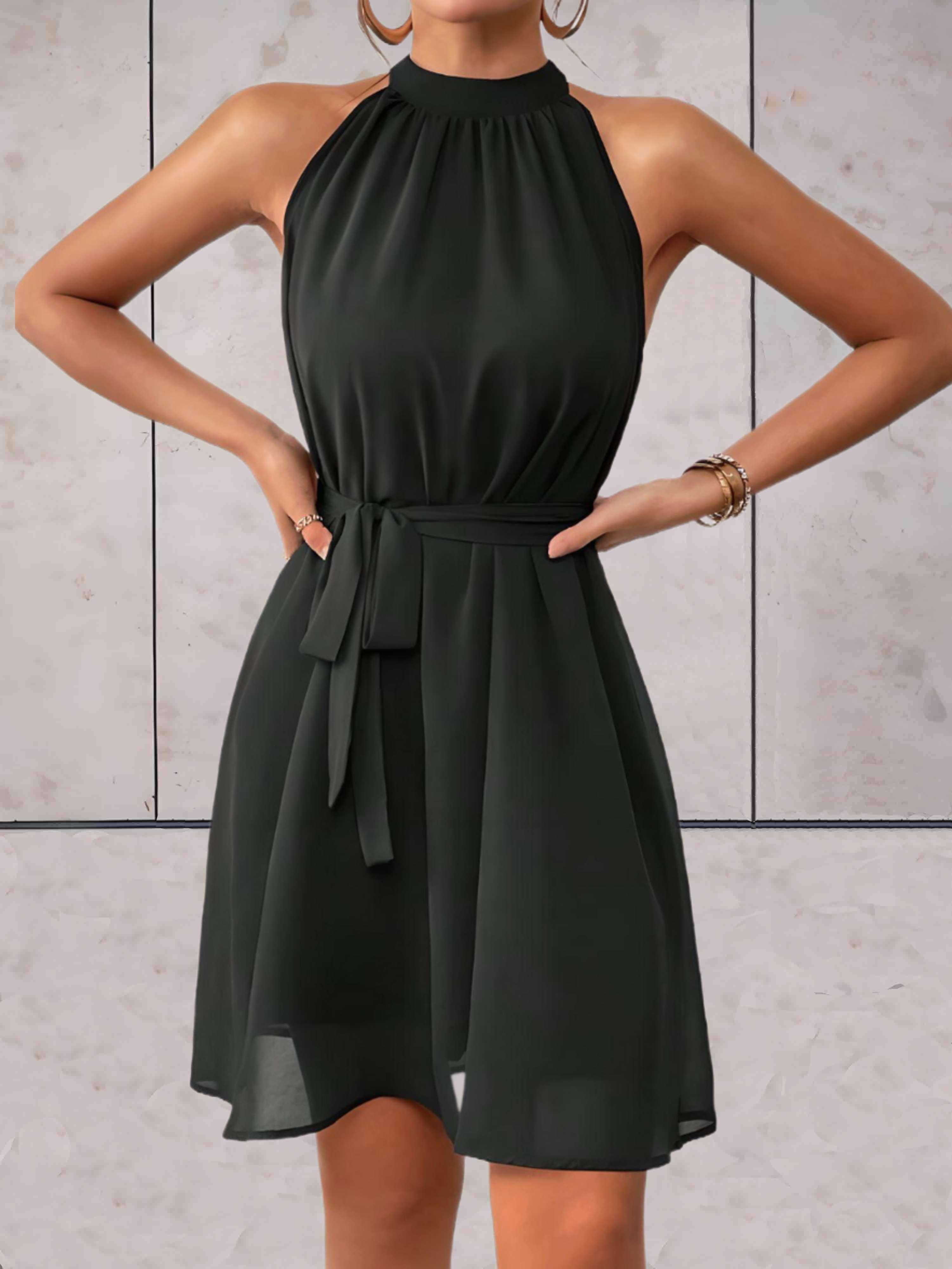 Elegant Halter Dress for Women