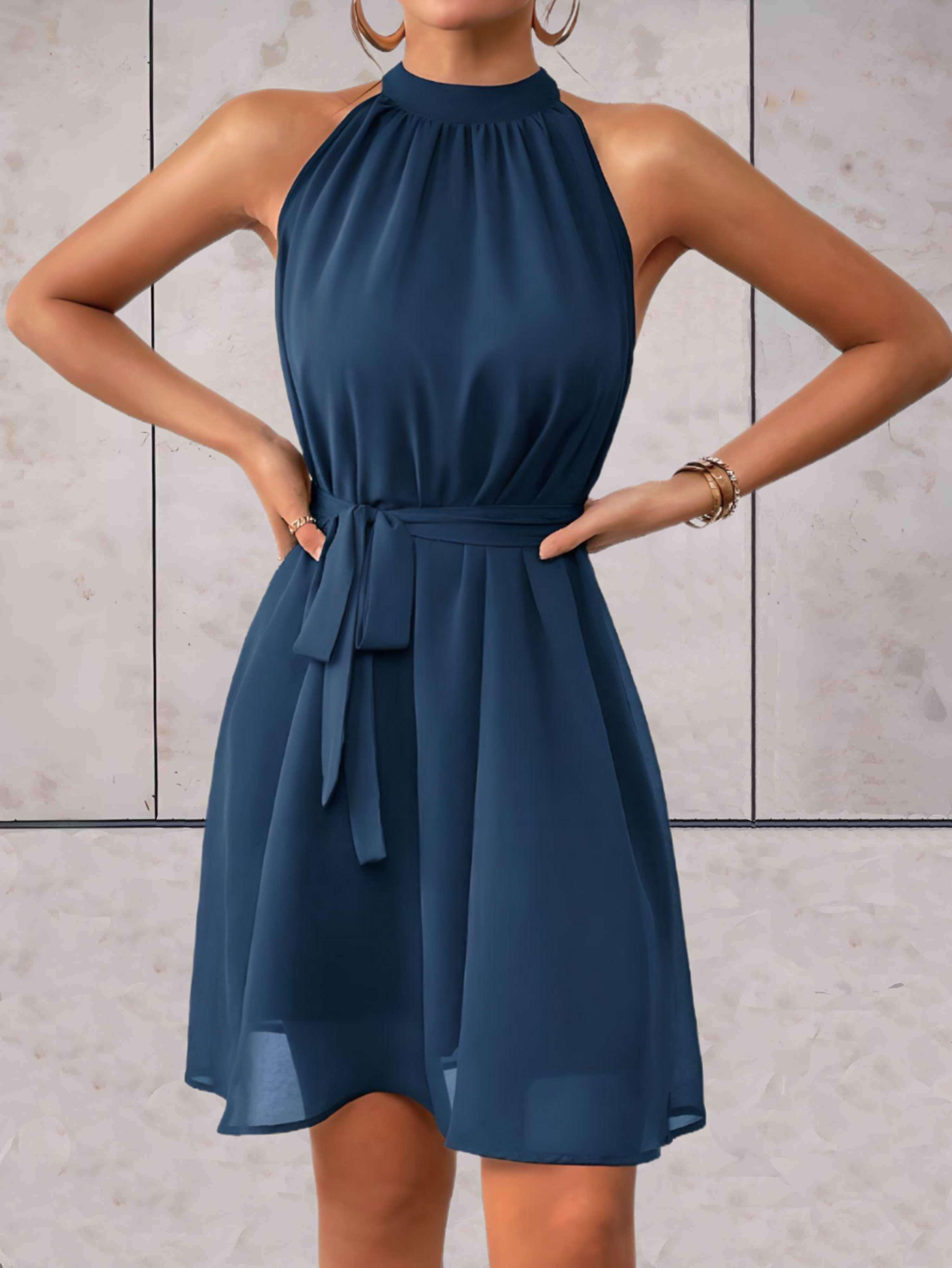 Elegant Halter Dress for Women