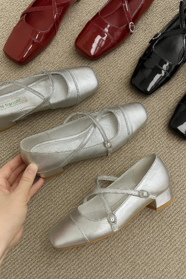 Rounded Ballet Shoes with Strap for Women | Ideal for Everyday Use