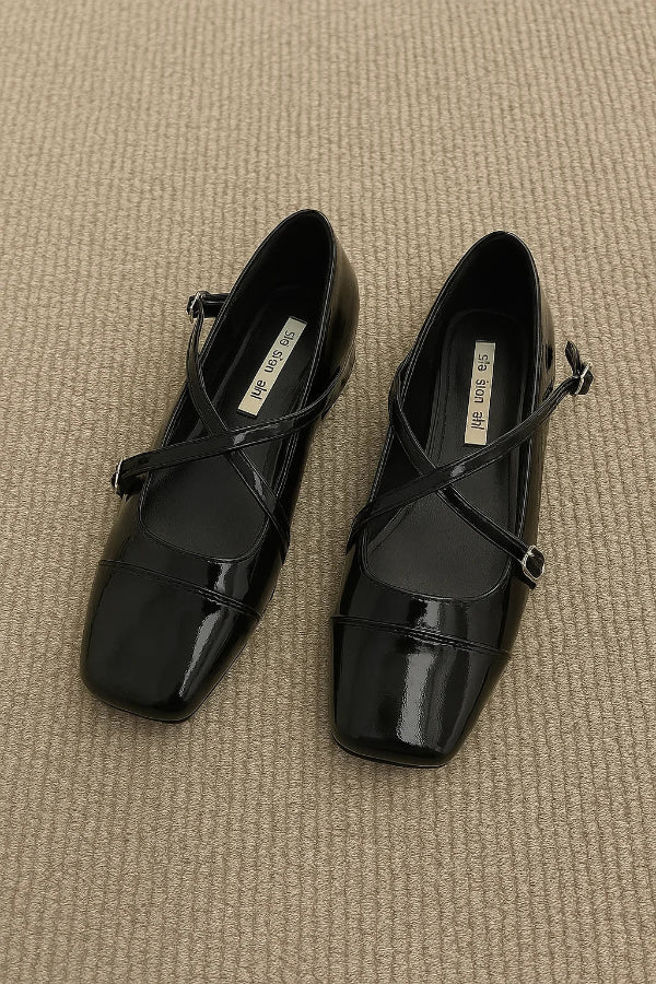 Rounded Ballet Shoes with Strap for Women | Ideal for Everyday Use