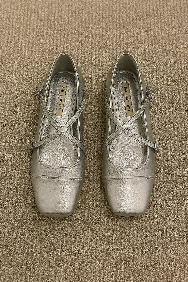 Rounded Ballet Shoes with Strap for Women | Ideal for Everyday Use