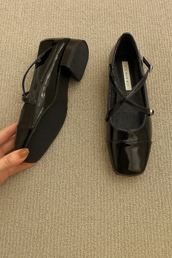 Rounded Ballet Shoes with Strap for Women | Ideal for Everyday Use